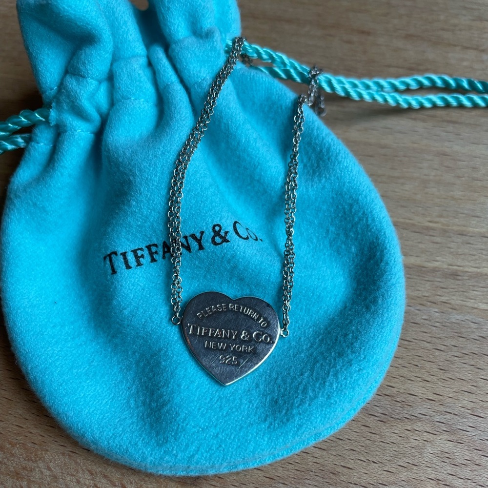 Tiffany & Co return to Tiffany double chain heart bracelet